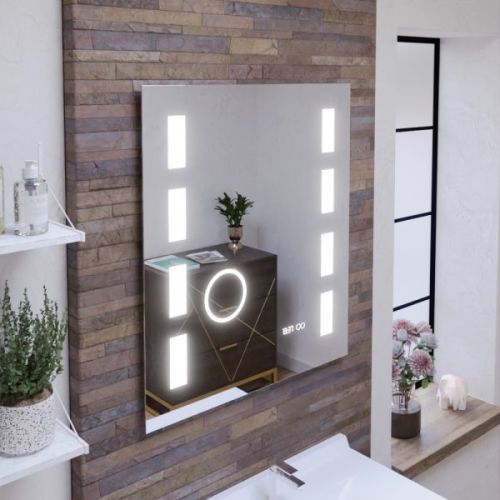 Miroir salle de bain EXCELLENCE lumineux 70x80cm rectangulaire