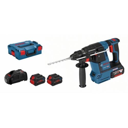 Perforateur SDS Plus 18 V GBH 18V-26 + 2 batteries Procore 8 Ah + chargeur + coffret L-BOXX BOSCH 061190900H photo du produit Secondaire 6 L