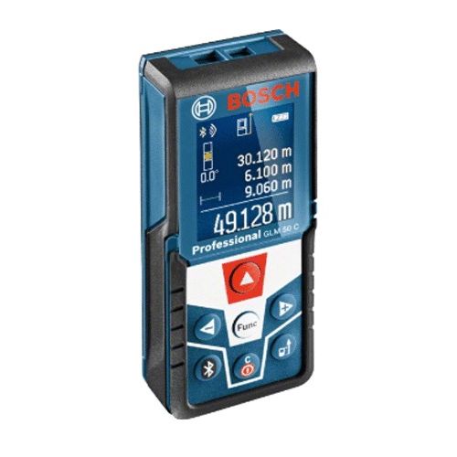 Télémètre laser GLM 50 C connecté Bluetooth en boite carton BOSCH 0601072C00 photo du produit