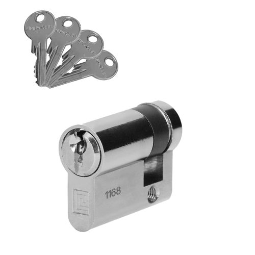 Demi-cylindre 5 goupilles 5G laiton nickel&eacute; 10x40 sur variure MV1mm - HERACLES - C100111MV pas cher
