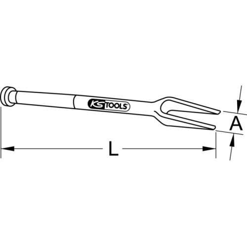 Chasse-rotules à frapper envergure de 18 mm KS TOOLS 670.0091 photo du produit Secondaire 1 L