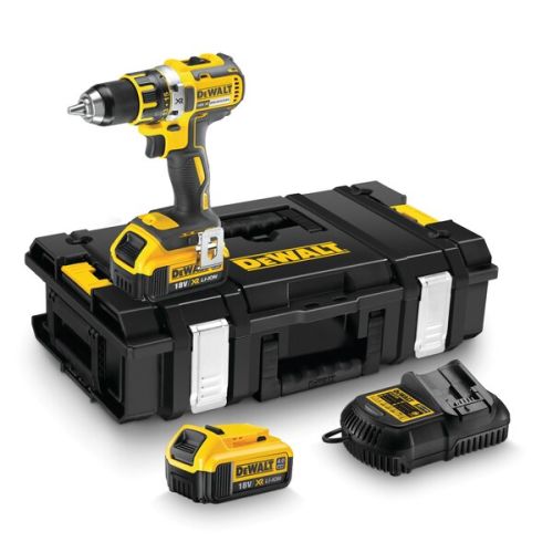 Perceuse-visseuse 18 V + 2 batteries 4 Ah + chargeur + coffret T-STAK DEWALT DCD790M2 photo du produit