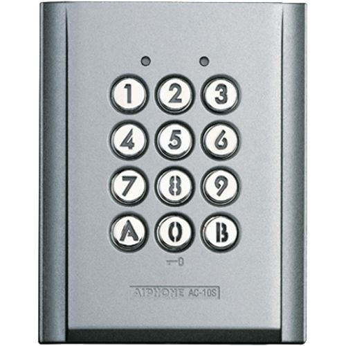 Clavier saillie r&eacute;sistant au vandalisme 2 relais 100 codes - AIPHONE - 120150 pas cher