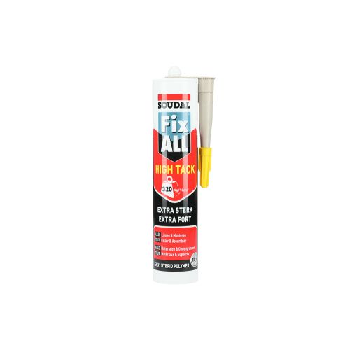 Mastic colle Fix All High Tack beige cartouche 290 ml SOUDAL 100271 photo du produit