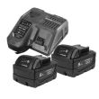 Pack énergie 18V M18 NRGCR-502 + 2 batteries 5 Ah + chargeur M12-18 FC - MILWAUKEE TOOL - 4932479831 pas cher