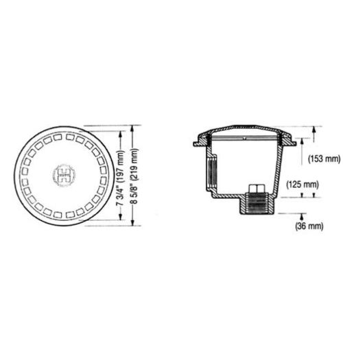 Bonde de fond HAYWARD HAY-250-1515 photo du produit Secondaire 1 L