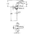 Mélangeur ATLANTA bec fixe bicommande - GROHE - 21241-000 pas cher Secondaire 2 S