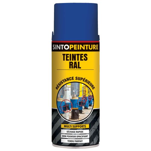 Aérosol bleu gentil RAL5010 400ml peinture de maintenance - SINTO - 920285 pas cher