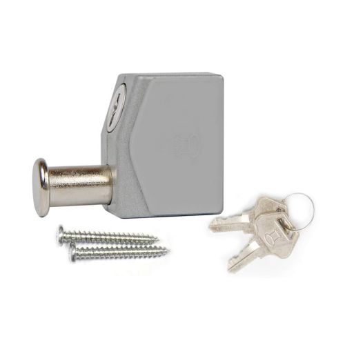 Verrou de baie coulissante pêne poussoir finition aluminium TORBEL H0PDM352M photo du produit Principale L