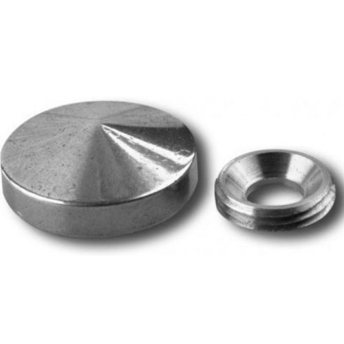 Cache vis à pointe conique de diamètre 16mm en laiton poli 10 pièces - GUITEL - 9038D16S10E10 pas cher