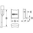Griffe 500 x 10 mm pour extracteurs KS TOOLS 645.0254 photo du produit Secondaire 1 S