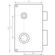 Serrure en applique monopoint MX4500 HQ2 verticale à fouillot droite HERACLES MX-4551-HQ2-1 photo du produit Secondaire 4 S