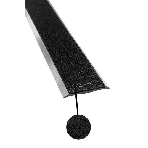 Nez de marche plat antidérapant à visser noir largeur 41mm 3ml - WATTELEZ - 810330N pas cher