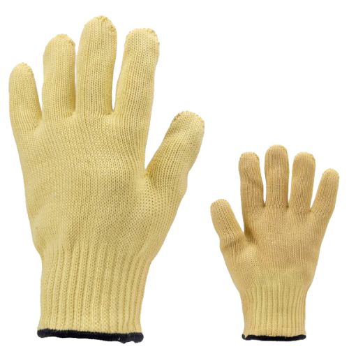 Gant tricoté Kevlar® EUROHEAT EUROTECHNIQUE double coton jaune T10 COVERGUARD 4566 photo du produit