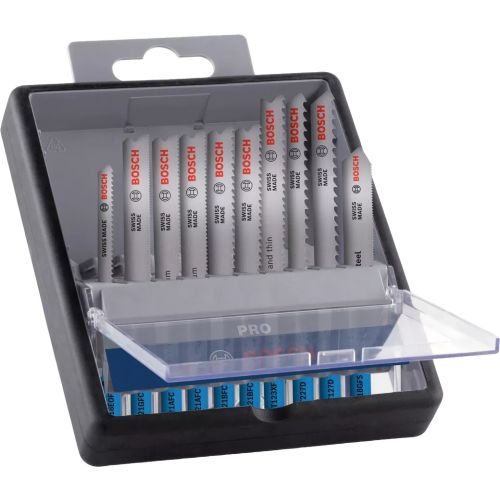 Coffret 10 lames scie sauteuse Pro métal inox aluminium - BOSCH - 2607011942 photo du produit