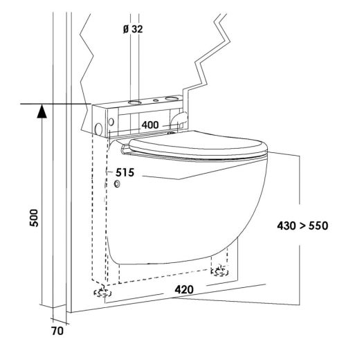 Sanicompact abattant comfort SFA - C4 photo du produit Secondaire 1 L