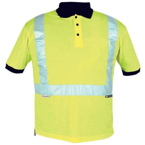 Polo de travail à haute visibilité 100 % polyester jaune fluo TM CODUPAL PO2MJAUNE photo du produit Principale L