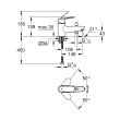 Mitigeur baindouche monotrou sur plage BAUEDGE monocommande GROHE 23562000 photo du produit Secondaire 1 S