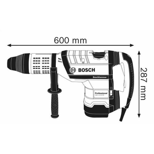 Perforateur SDS Max 1700W GBH 12-52 DV en coffret standard - BOSCH - 0611266000 pas cher Secondaire 2 L