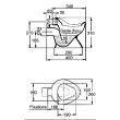 Cuvette WC sur pied indépendante MATERNELLE H26,5 - JACOB DELAFON - E1445-00 pas cher Secondaire 1 S