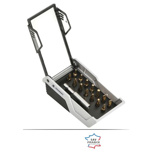Coffret 15 embouts de vissage HSS intensif PEUGEOT OUTILLAGE 130076 photo du produit Secondaire 1 L