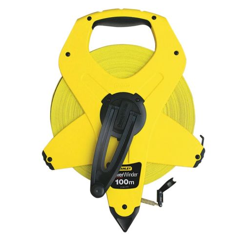 Mesure longue ruban 100mx12,7mm fibre de verre PowerWinder - STANLEY - 2-34-777 pas cher