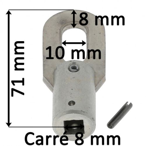Crochet anneau diamètre 12mm - ZURFLUH FELLER - Z3563 pas cher Secondaire 2 L