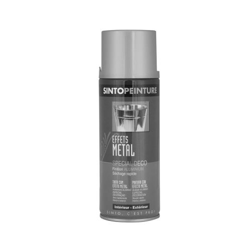 Peinture aérosol effet métal RAL9006 400ml – SINTO - 925620 pas cher Principale L