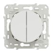 Va-et-vient + poussoir ODACE blanc 10 A SCHNEIDER S520285 photo du produit