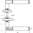 Poignée à code électronique sur rosaces CODE HANDLE gauche - VACHETTE - 82005 pas cher Secondaire 1 S