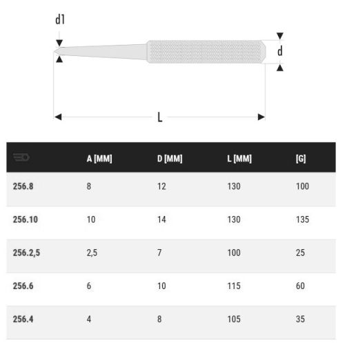 Pointeau de précision 4x105mm - FACOM - 256.4 pas cher Secondaire 1 L