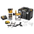 Affleureuse défonceuse 18 V XR BRUSHLESS 6 - 8 mm + 2 batteries 5 Ah + coffret T-STAK DEWALT DCW604P2-QW photo du produit Secondaire 1 S