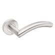 Béquille double JADE sur rosace bec de cane inox 1494 - HERACLES - B-INOX-04 pas cher