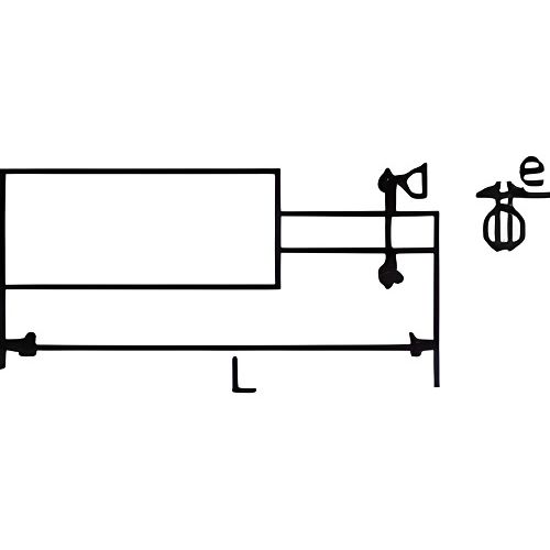 Embouts 1/4’’ durs pour matériaux tendres Fente 4mm - SAM OUTILLAGE - E-312-F4 pas cher Secondaire 1 L