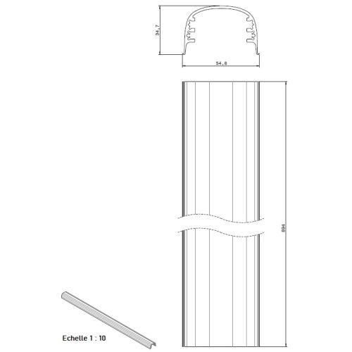 Fermeture anti-panique PUSH EVAK 1 point argent HERACLES F-8824F-ARG photo du produit Secondaire 2 L