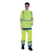 Pantalon de travail haute visibilité IRIS WORK VISION 2 jaune fluo/bleu azur T0 - LAFONT - LA-1HVNXCP-6-592-0 pas cher Secondaire 2 S