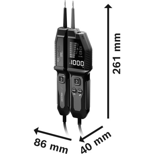 Testeur de tension EXVT1000-17 + 2 piles 1,5V LR03 (AAA) - BOSCH EXPERT - 0601077700 pas cher Secondaire 3 L