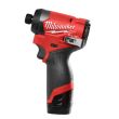 Visseuse à chocs compacte hexagonal 1/4'' 12 V M12 FID2-202X + 2 batteries 2 Ah + chargeur + HD BOX MILWAUKEE 4933479877 photo du produit Secondaire 1 S