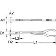 Pince coupante à double articulation 290 mm KS TOOLS 500.7201 photo du produit Secondaire 1 S