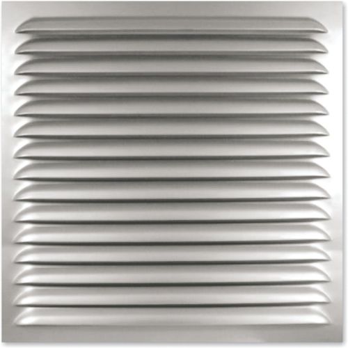 Grille métallique à persiennes Alu Anodisé avec moustiquaire 100x200mm - AUTOGYRE - 512010 pas cher Secondaire 3 L