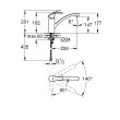 Mitigeurs évier bec bas EUROSMART GROHE 32221002 photo du produit Secondaire 1 S