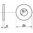 Rondelle plate large DIN 9021 M3 boîte de 200 pièces - ACTON -  861003 pas cher Secondaire 1 S