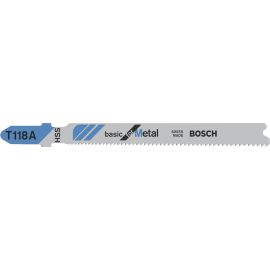 Lame de scie sauteuse Bosch T 118 A Basic for Metal pas 1,1 - 1,5 mm L 92 mm - 2608631964 pas cher Principale M