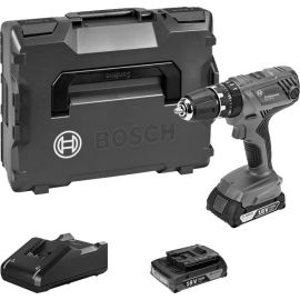 Perceuse visseuse18V Bosch GSR 18V-21 + 2 batteries 2 Ah + chargeur + coffret L-BOXX - 06019H1008 pas cher Principale M