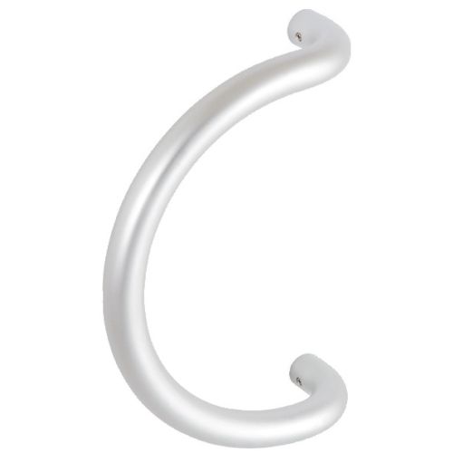 Poignée tubulaire demi-lune aluminium 30 x 200 mm argent VACHETTE 063993 photo du produit