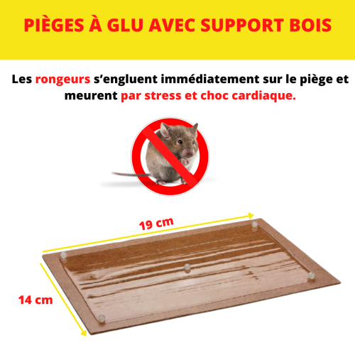 Piège à glu pour souris support bois ACTO RONGEURS GLU4 photo du produit Secondaire 1 L