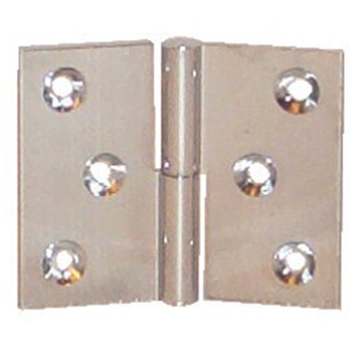 Paumelle laiton chromé 30x40mm gauche nœud de 6mm axe acier - PO3240S03 pas cher