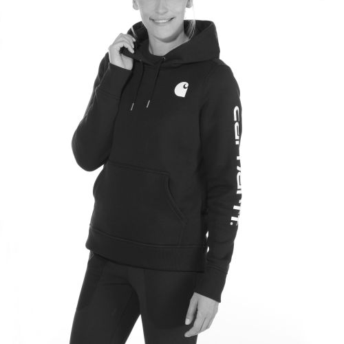 Sweat-shirt à capuche CLARKSBURG femme Ttaille XS noir - CARHARTT - S1102791001XS pas cher Secondaire 4 L