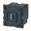 Chargeur double USB CÉLIANE 15 W Type-A et Type-C 3 A LEGRAND 067465 photo du produit Secondaire 2 S