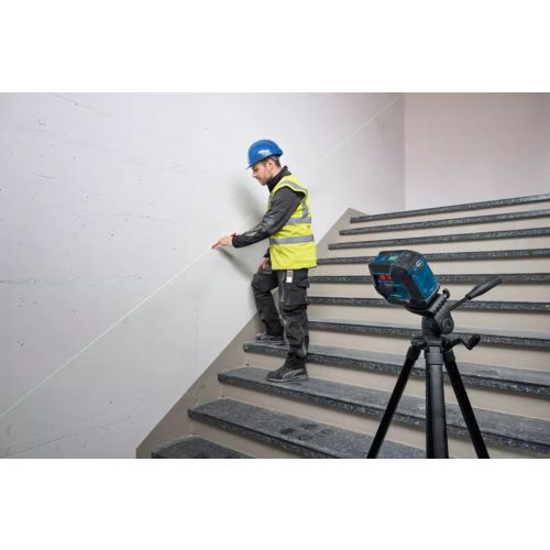 Laser lignes 3,7 V GLL 20-22 G Professional (sans batterie ni chargeur) + 4 piles 1,5 V LR6 AA + poche + platine BOSCH 0601065600 photo du produit Secondaire 5 L